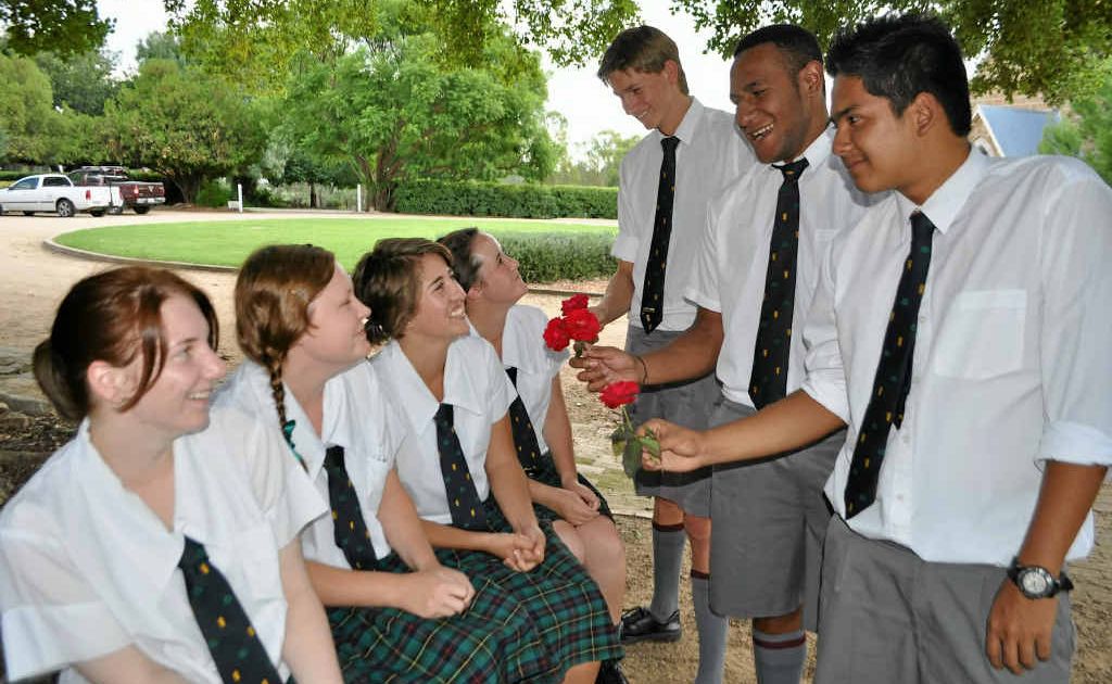 Glenna Marletto, Katelyn Branson, Shannon Kriedemann and Georgina Barnet were sung to last Friday night by senior boys, including (pictured) Toby McDouall, Hemson Koi and Shafiq Abu Bakar. Glenna Marletto, Katelyn Branson, Shannon Kriedemann and Georgina Barnet were sung to last Friday night by senior boys, including (pictured) Toby McDouall, Hemson Koi and Shafiq Abu Bakar.